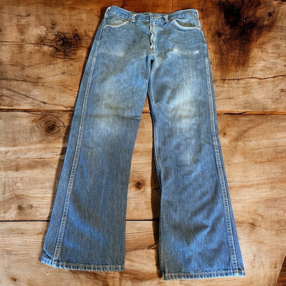 Vintage Tour De France Men’s Jeans Distressed Faded 34x30 Retro Denim